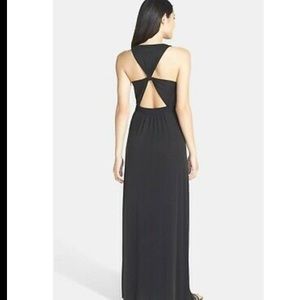 New! BCBGMaxazria gown twist back. Thick Modal. M